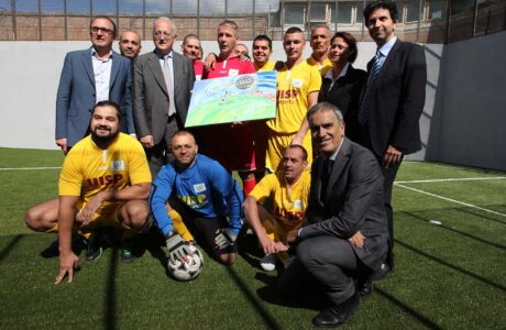 Campo da calcio per detenuti